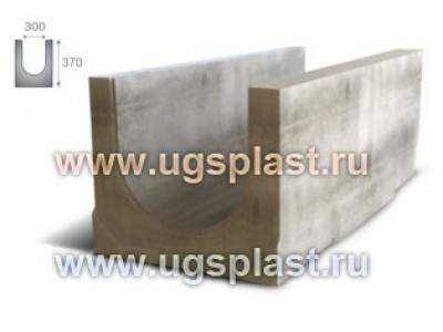 Лоток водоотводный бетонный ЛВБ Norma 300 №0/1