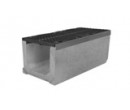 Комплект: лоток водоотводный SUPER ЛВК-40.49,9.49,5 бетонный с решеткой щелевой чугунной ВЧ