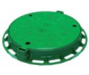Люк пластиковый круглый D640.90 мылый (зеленый)