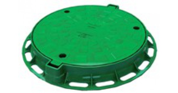 Купить люк пластиковый круглый D640.90 мылый (зеленый) недорого