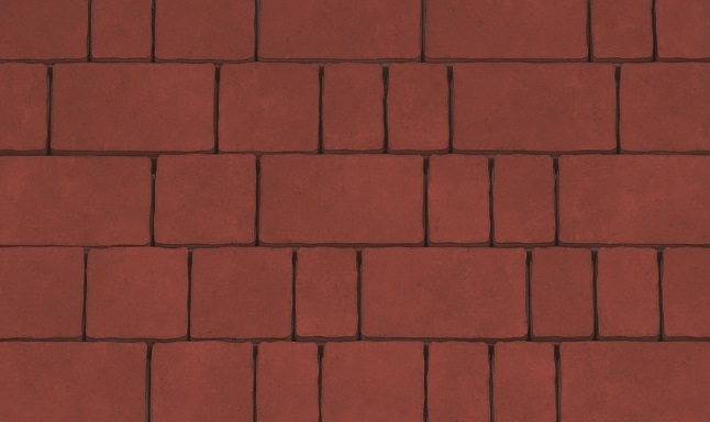 Тротуарная плитка красная