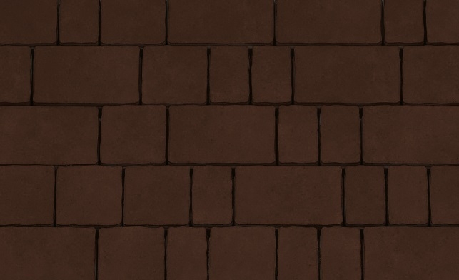 Тротуарная плитка темно-коричневая